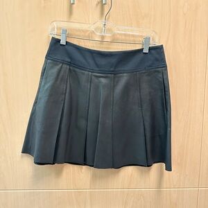 Vince. Leather pleated skirt